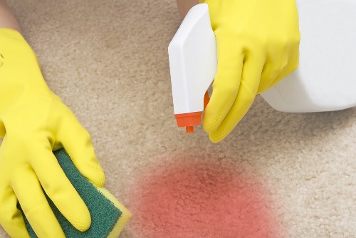 Professional carpet cleaning in a Ruislip home interior