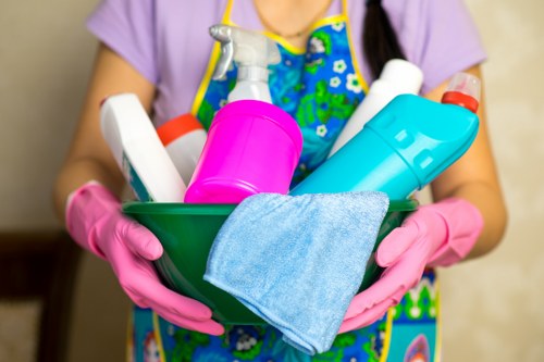 Cleaning professional reviewing a carpet service complaint form