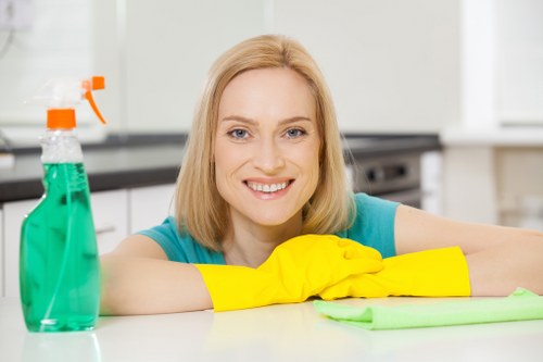 Detailed post construction cleaning in Ruislip for kitchen surfaces