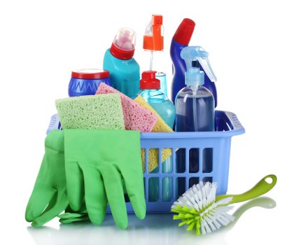 Professional builders cleaning in Ruislip removing dust from windows